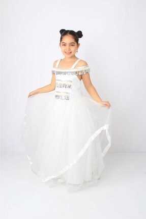 خرید ارزان لباس مجلسی فانتزی دخترانه برند ÖFİ Kids رنگ سفید ty177271812