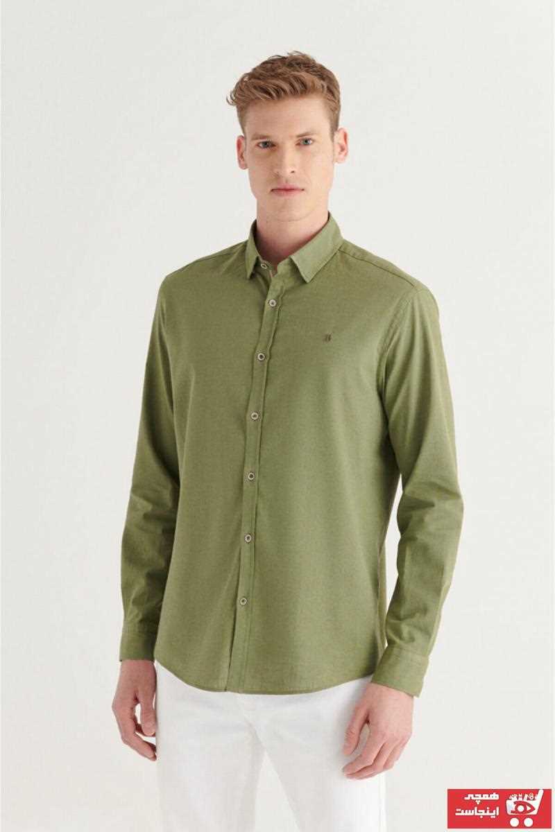 پیراهن مردانه قیمت مناسب برند آوا رنگ خاکی کد ty103084123