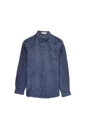 فروش نقدی پیراهن کتان مردانه برند لاگوست 10L-Lacivert ty128330485