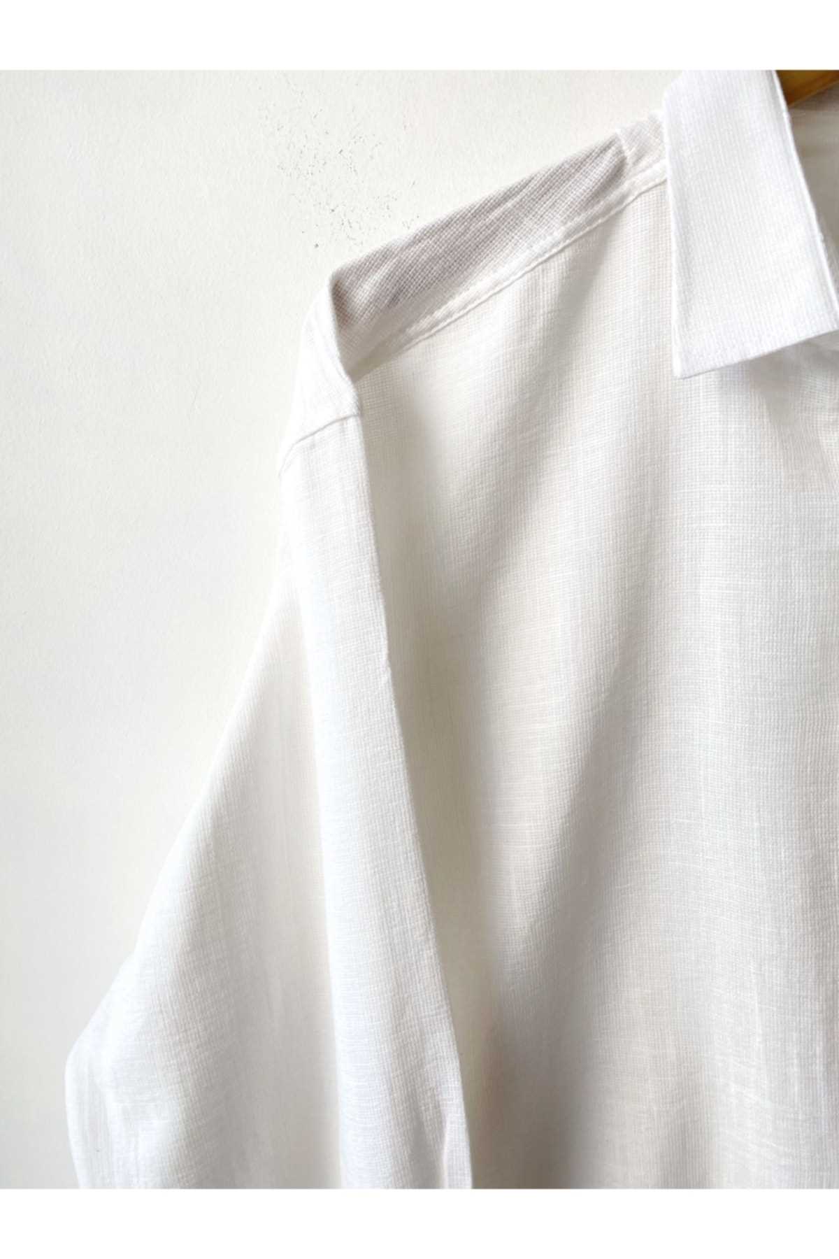 خرید پستی پیراهن آستین کوتاه مردانه شیک برند Hazhers رنگ سفید ty239816020