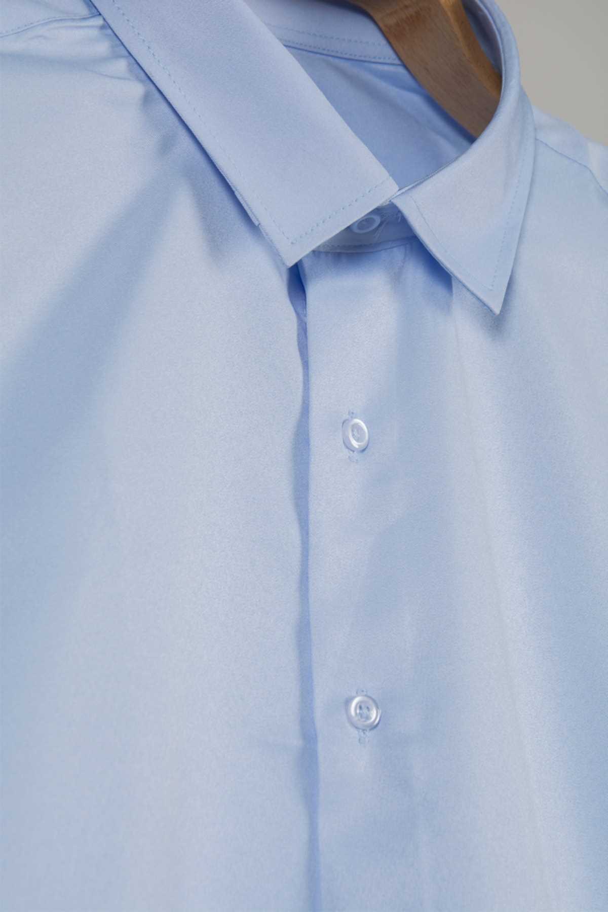 فروش انلاین پیراهن ساتن مردانه برند COLLIE آبی ty260644619