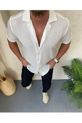فروش پیراهن مردانه پاییزی برند EmirFasihon رنگ سفید ty265495062