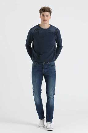 شلوار جین مردانه طرح جدید برند Loft HIGH MID GLOSSY WASH-CONT18 ty2682691