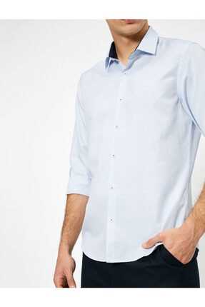 خرید اینترنتی پیراهن مردانه برند کوتون MAVİ DESENLİ/79F ty35457940