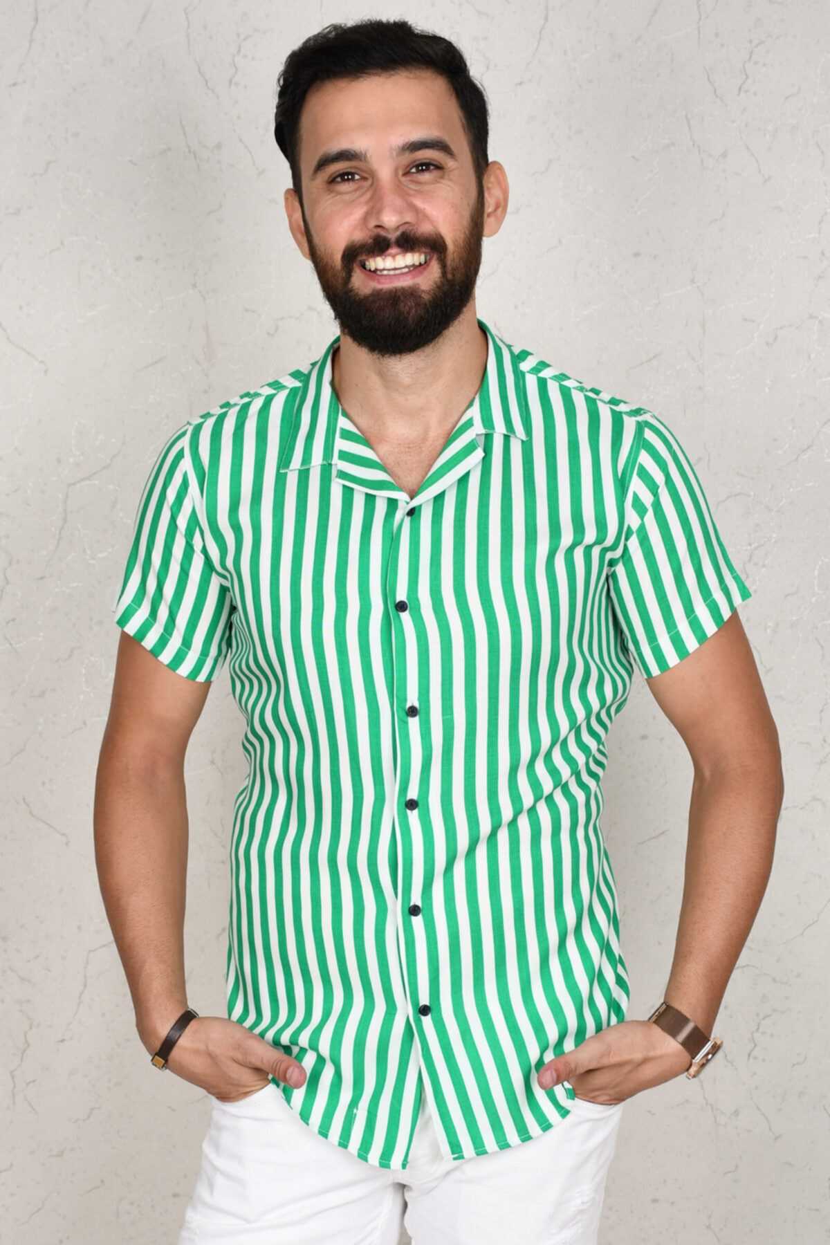 خرید غیر حضوری پیراهن از ترکیه برند DeepSEA رنگ سبز کد ty45711262