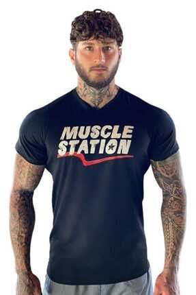 خرید تیشرت ورزشی مردانه جدید برند Muscle Station رنگ مشکی کد ty49934306