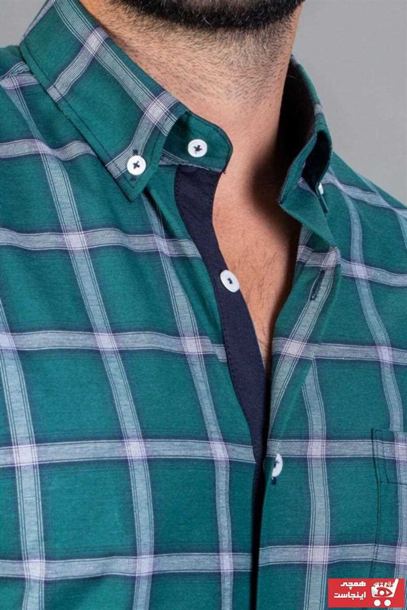 پیراهن مردانه زیبا برند Tudors رنگ سبز کد ty6072447