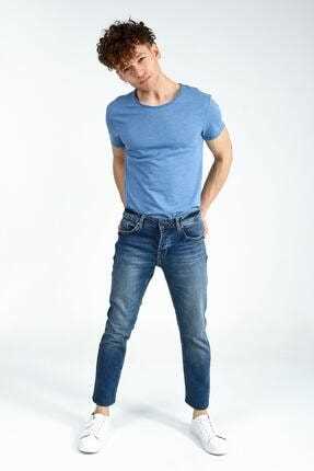 خرید انلاین شلوار جین مردانه برند کولزیون آبی ty66438211