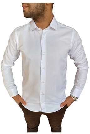 خرید پیراهن ساتن مردانه ترک برند BİCAN رنگ سفید ty81398465