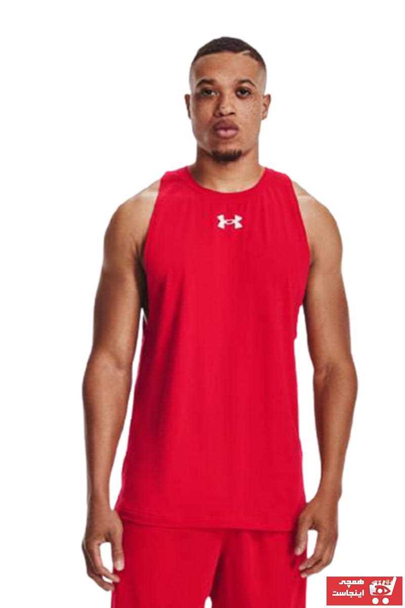 فروش پستی تاپ ورزشی مردانه شیک جدید برند Under Armour رنگ قرمز ty83724216
