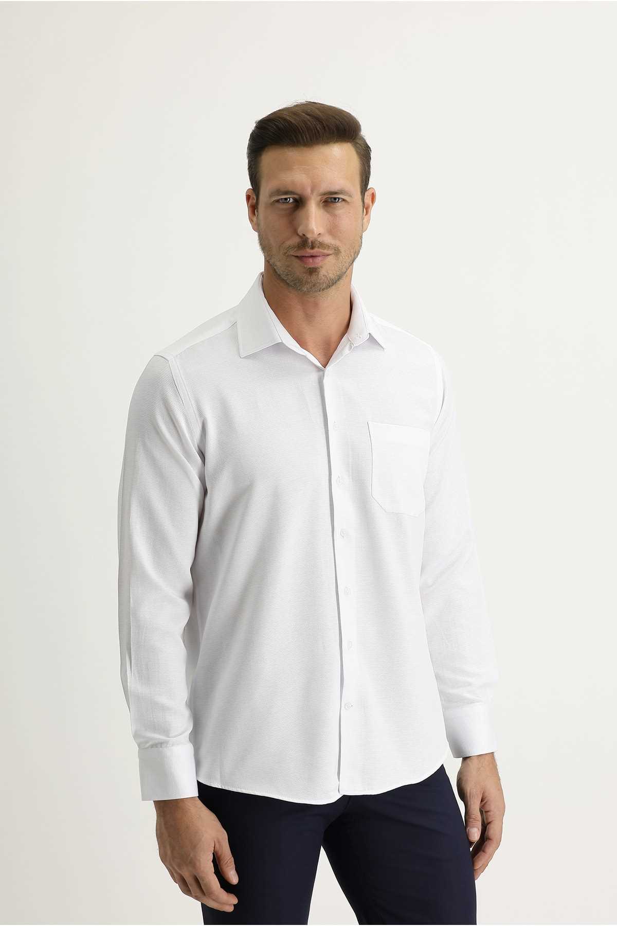 فروش پیراهن مجلسی مردانه اصل برند کیگیلی رنگ سفید ty85584270