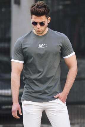 خرید انلاین تی شرت جدید مردانه شیک برند Madmext رنگ نقره ای کد ty88985246
