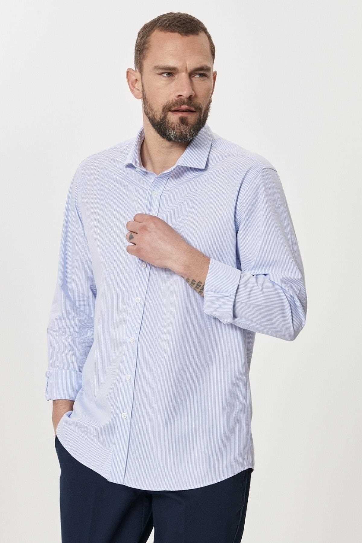 خرید پیراهن مردانه ترک جدید برند آلتین ییلدیز رنگ سفید ty90053889