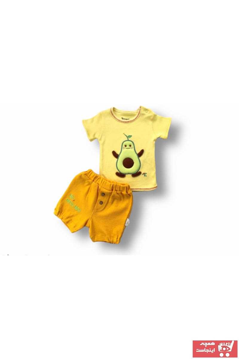 ست لباس نوزاد پسرانه خاص برند Tomuycuk رنگ زرد ty103591482
