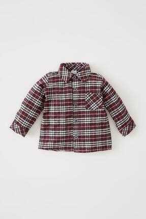 خرید  پیراهن نوزاد پسرانه فانتزی برند دفاکتو رنگ زرشکی ty151041354