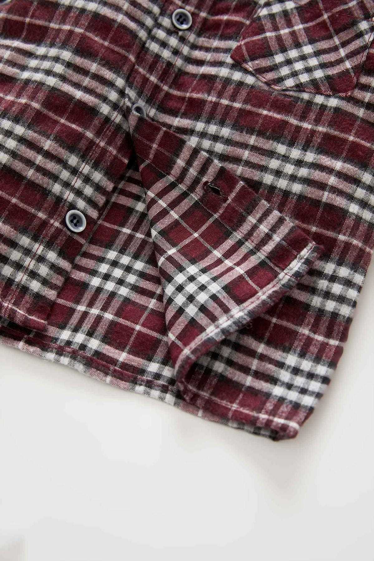 خرید  پیراهن نوزاد پسرانه فانتزی برند دفاکتو رنگ زرشکی ty151041354