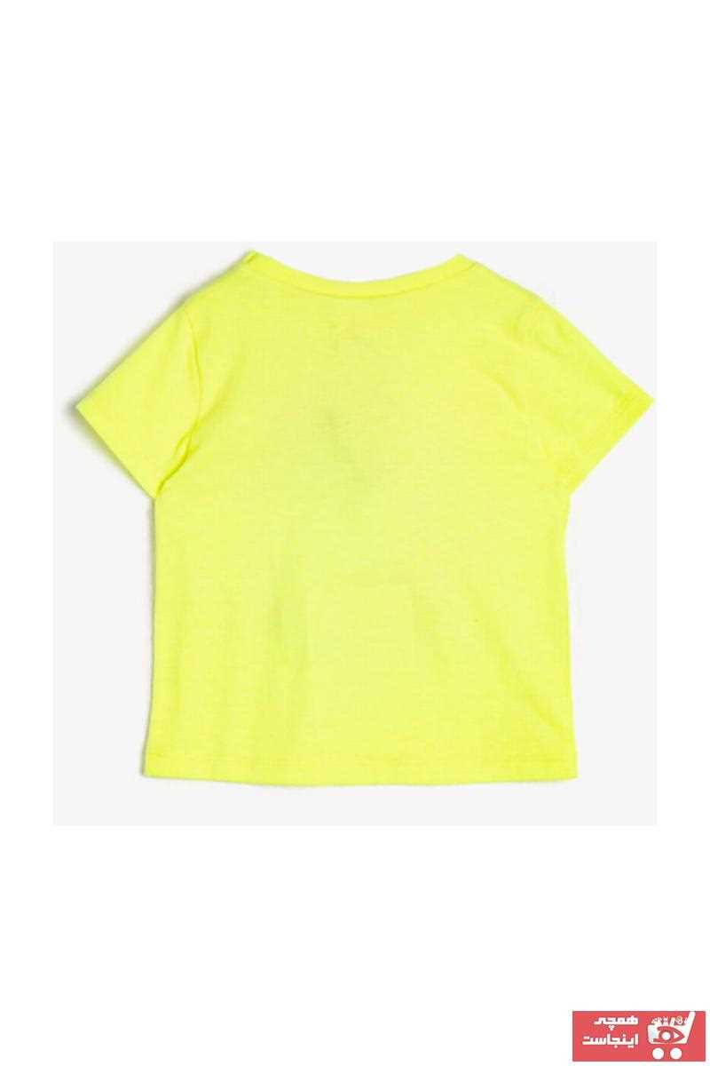 تیشرت ارزان برند Koton Kids رنگ زرد ty35814190