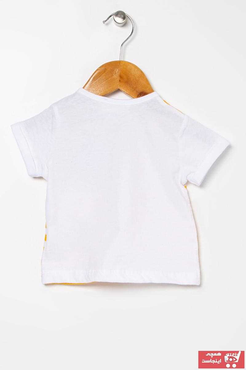 خرید انلاین تیشرت نوزاد پسرانه فانتزی برند Mammaramma رنگ زرد ty39579863