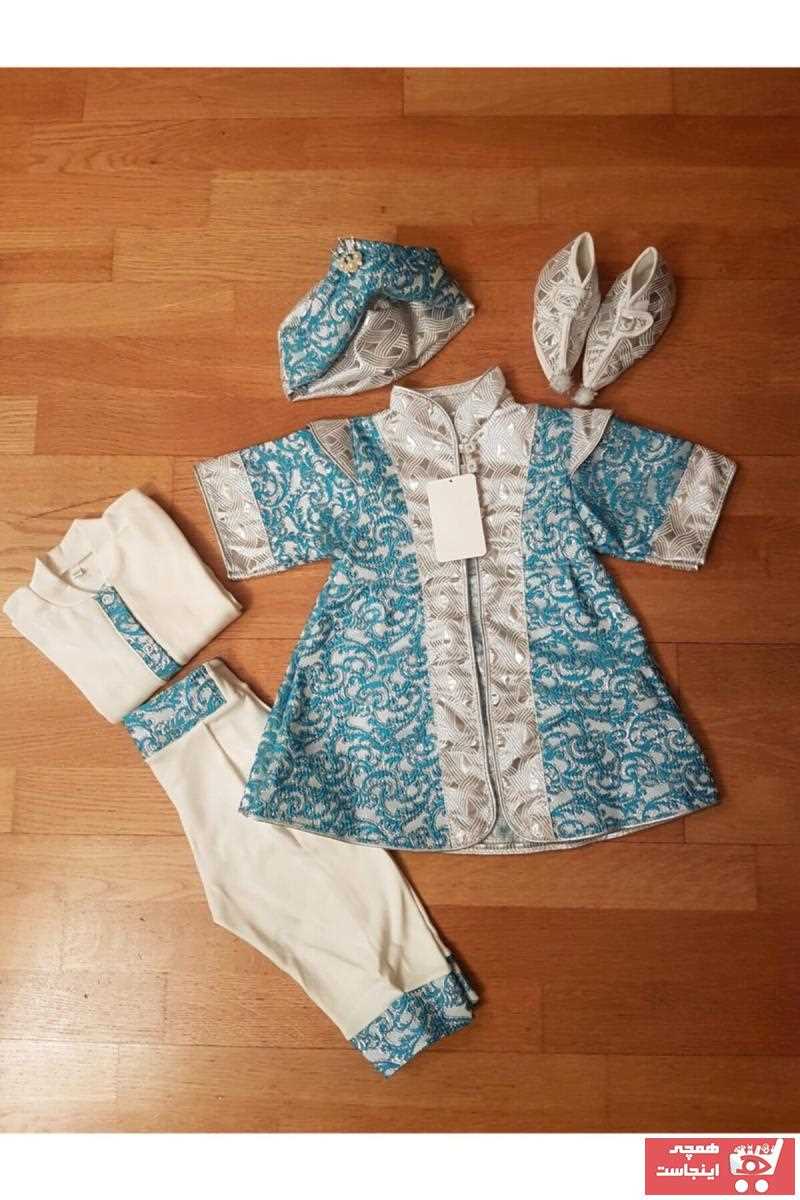 سفارش ست لباس نوزاد پسرانه ارزان برند Petite Ponpon Baby رنگ آبی کد ty48138233