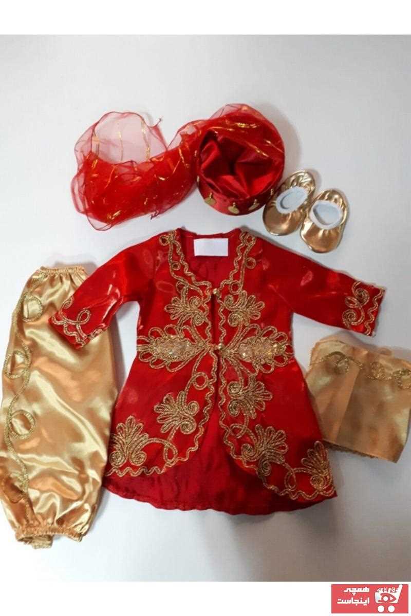 خرید انلاین ست لباس زیبا نوزاد دخترانه برند Bebek Bindallı رنگ قرمز ty48272472