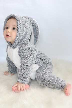 فروش پستی سرهمی نوزاد پسرانه ترک برند Bebesev Baby رنگ نقره ای ty90552498