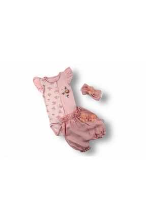 خرید ست لباس 2021 نوزاد دخترانه برند Tomuycuk رنگ صورتی ty94340872