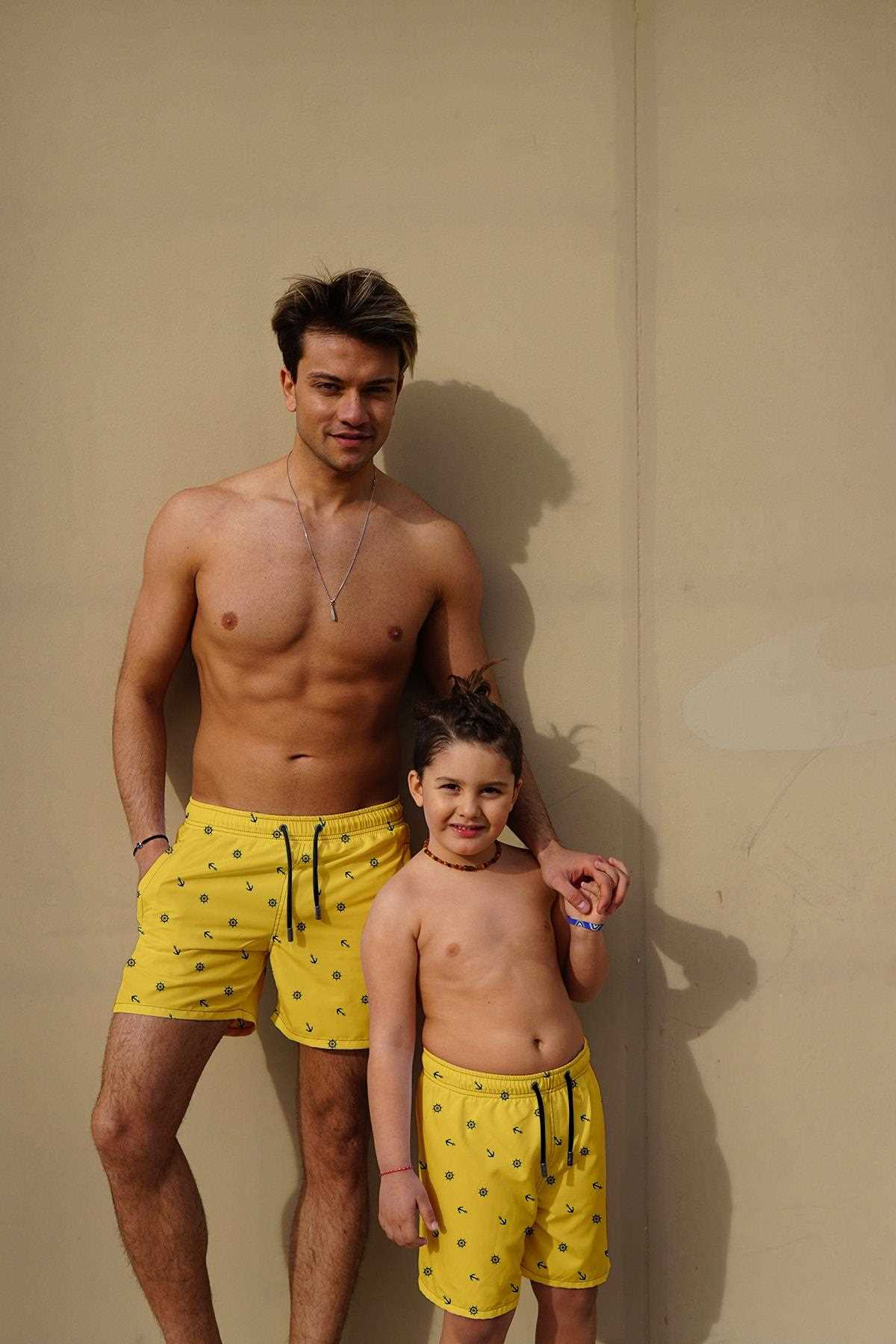 خرید انلاین مایو زیبا پسرانه شیک Miami Beach رنگ زرد کد ty104636070