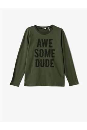 تی شرت بچه گانه فروش برند کوتون رنگ سبز لجنی ty164144008