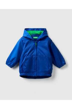 بارانی پسرانه فانتزی برند United Colors of Benetton رنگ آبی کد ty49575941