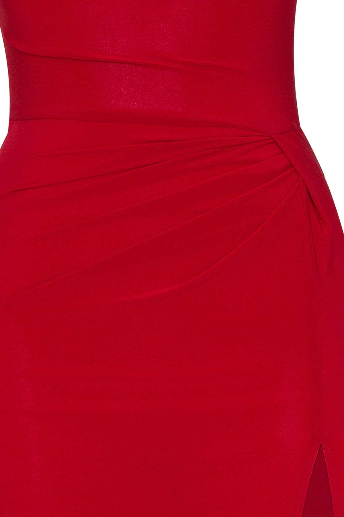 خرید نقدی لباس مجلسی زنانه ترک شیک Whenever Company رنگ قرمز ty120957103