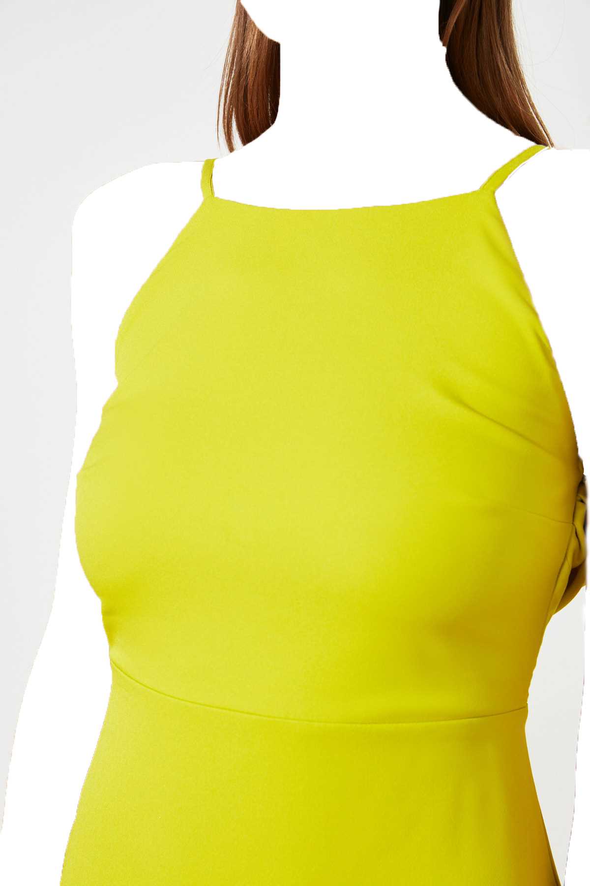 لباس مجلسی زنانه شیک و جدید مارک ترندیول میلا رنگ زرد ty92582630