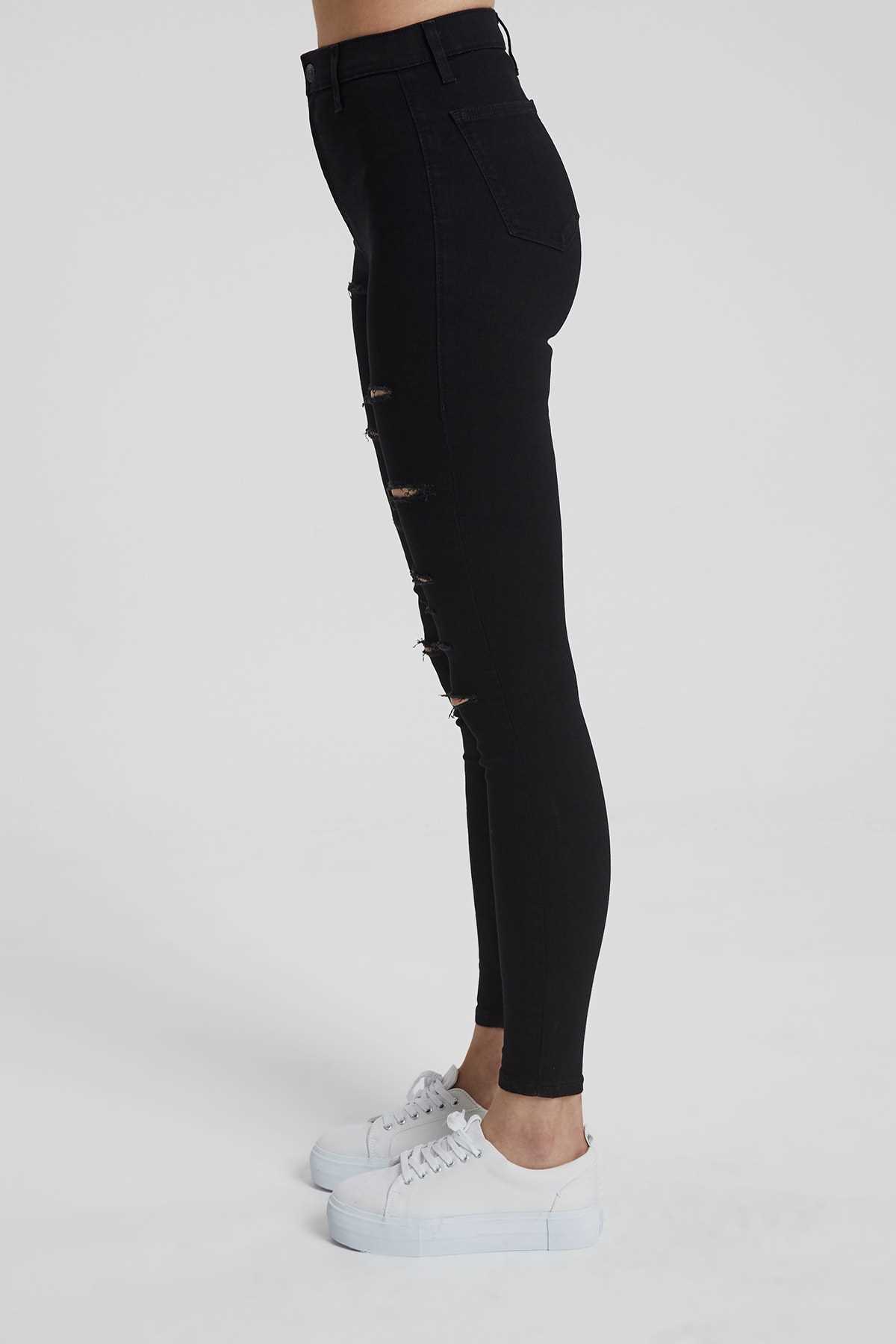 خرید انلاین شلوار جین جدید زنانه شیک برند CROSS JEANS رنگ مشکی کد ty72664785