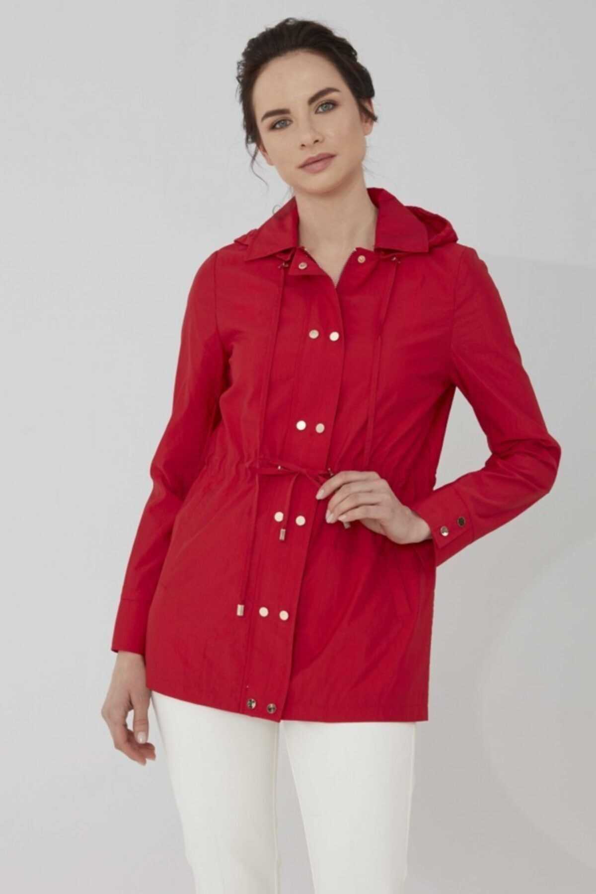 مانتو پاییزی زنانه اسپرت جدید برند Selen Giyim رنگ قرمز ty104915749
