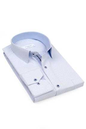 پیراهن مجلسی مردانه طرح جدید برند Fitmens آبی روشن ty239011544