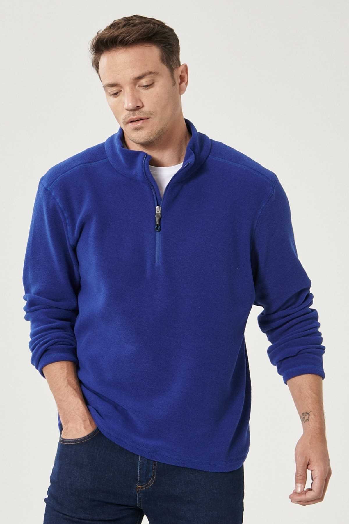 خرید اینترنتی لباس پلار مردانه اسپرت شیک آلتین ییلدیز رنگ آبی کد ty65128114