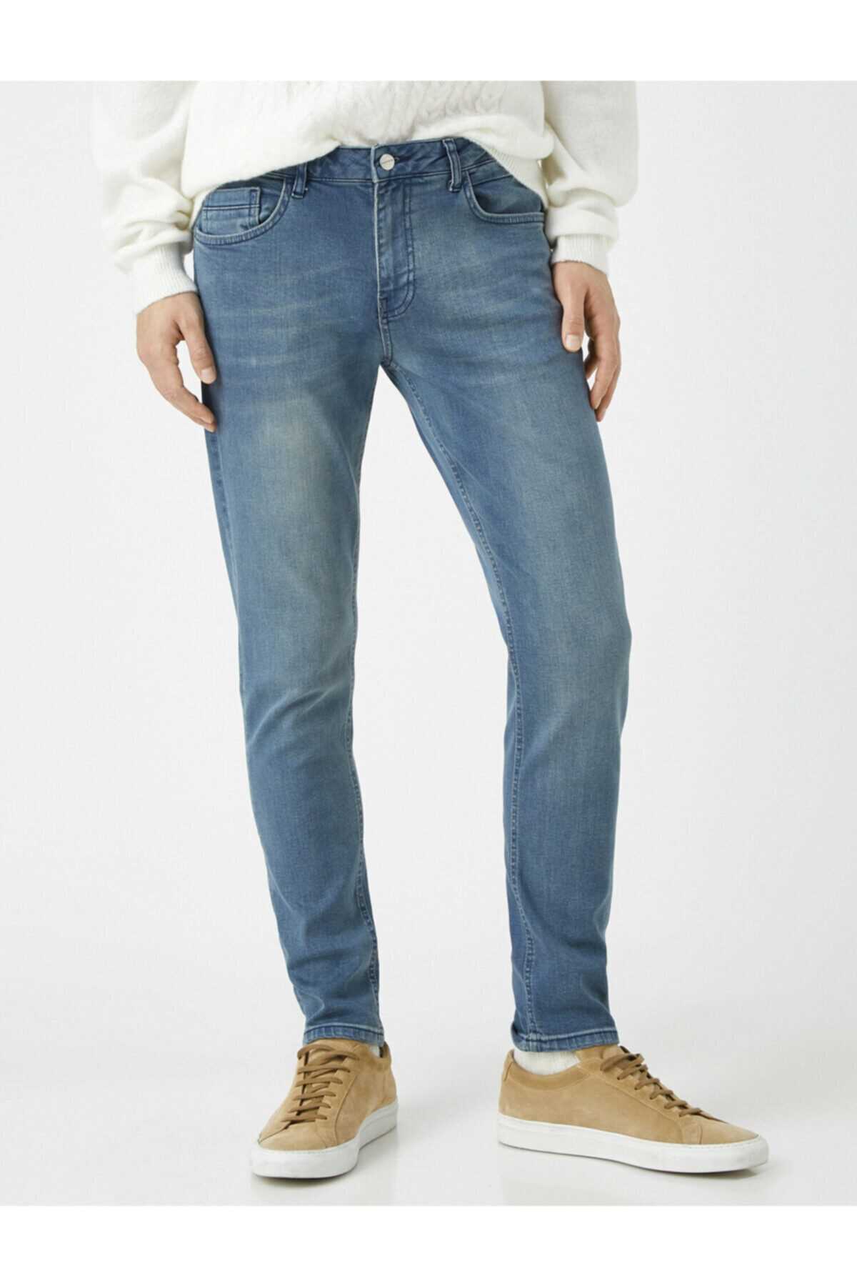 خرید پستی شلوار جین شیک مردانه برند کوتون رنگ آبی کد ty36904112
