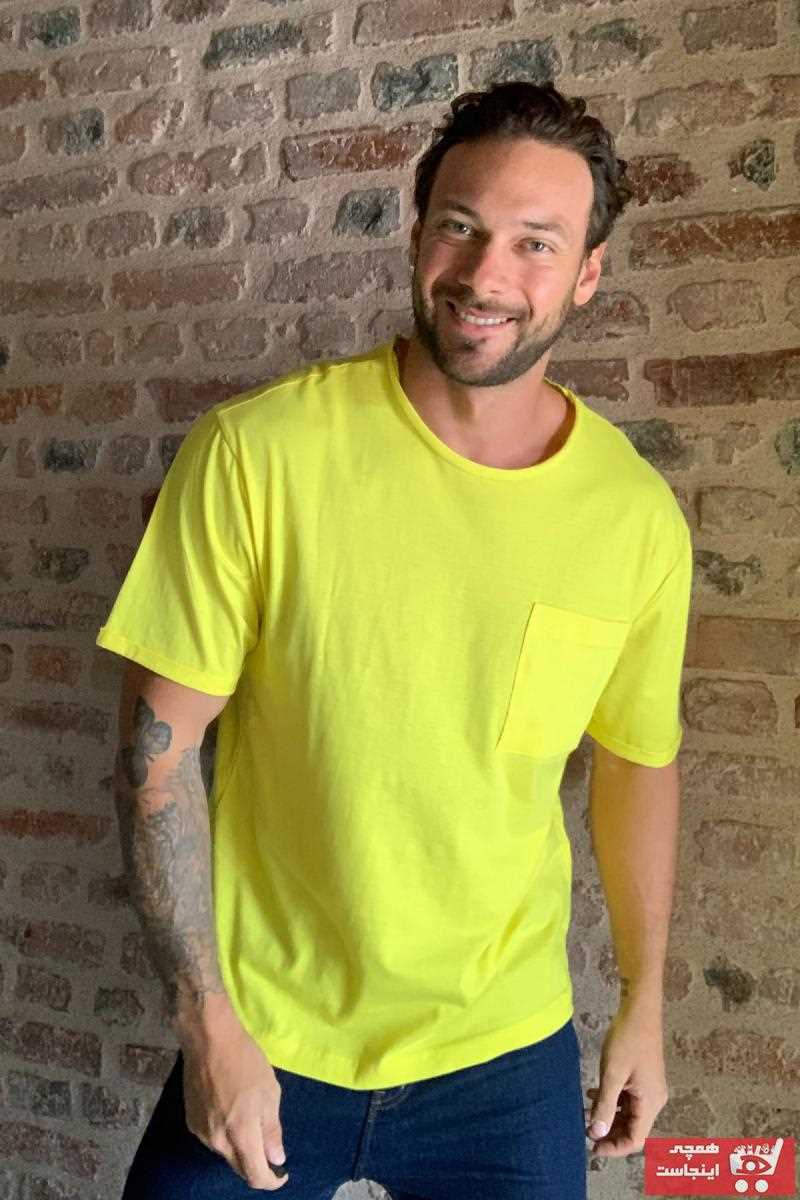 خرید اسان تیشرت مردانه زیبا برند ترندیول مرد رنگ زرد ty37574866