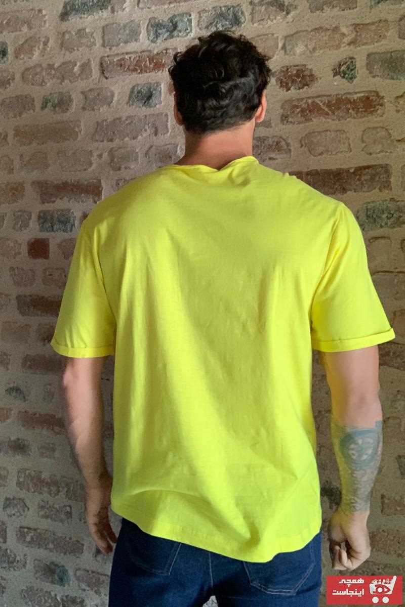 خرید اسان تیشرت مردانه زیبا برند ترندیول مرد رنگ زرد ty37574866