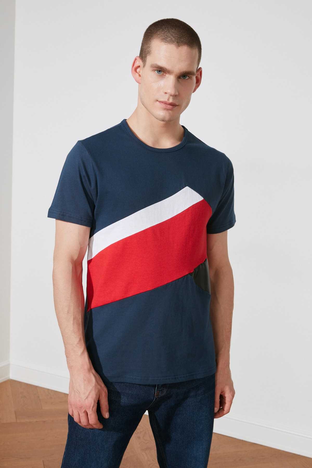  تی شرت مدل 2020 برند ترندیول مرد رنگ لاجوردی کد ty39099478