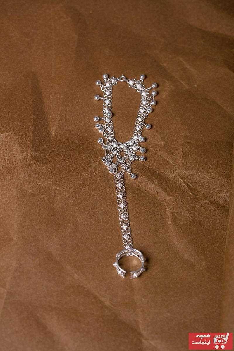 خرید نقدی دستبند انگشتی زنانه فانتزی برند Ninova Silver رنگ نقره کد ty4239278
