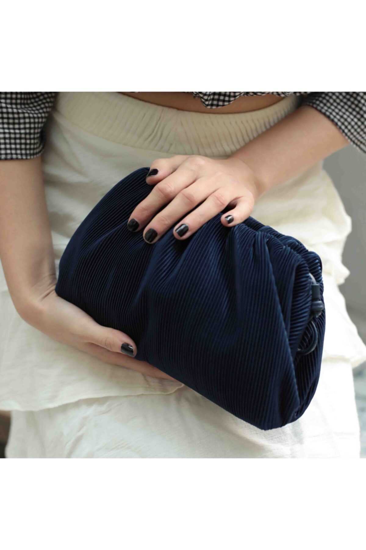 فروش کیف دستی دخترانه جدید شیک yumabag رنگ لاجوردی کد ty43350223
