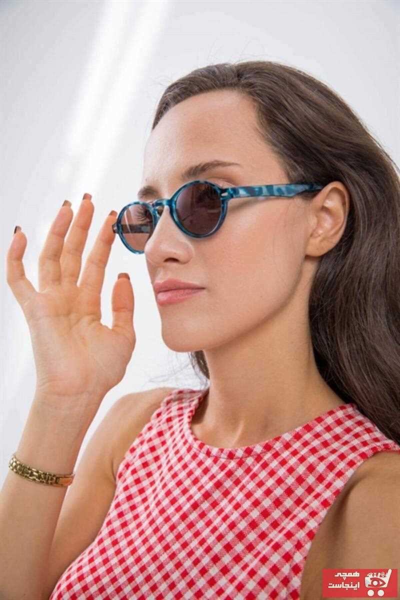 عینک آفتابی جدید زنانه شیک برند Bilge Karga رنگ آبی کد ty50094188