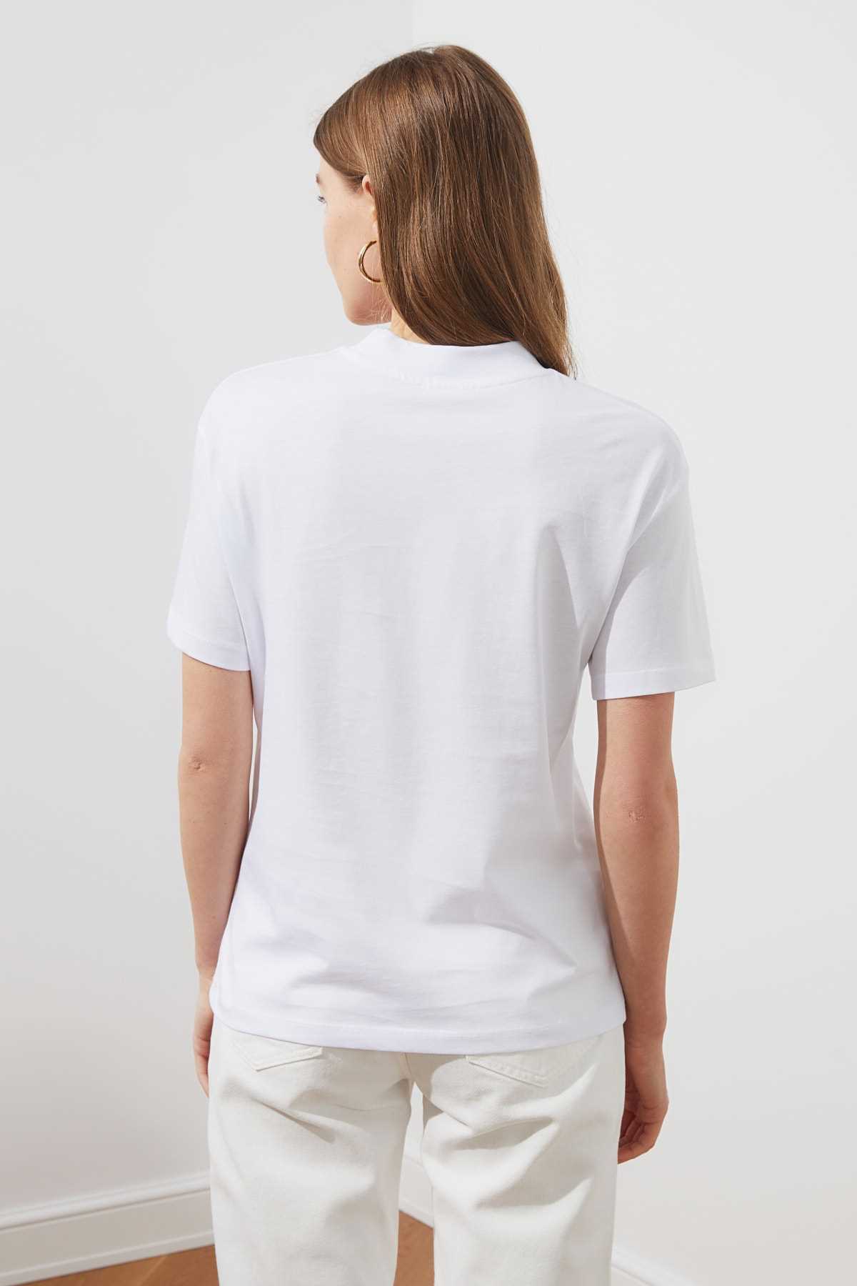 تی شرت زنانه فروش شیک ترندیول میلا رنگ نقره ای کد ty85891658