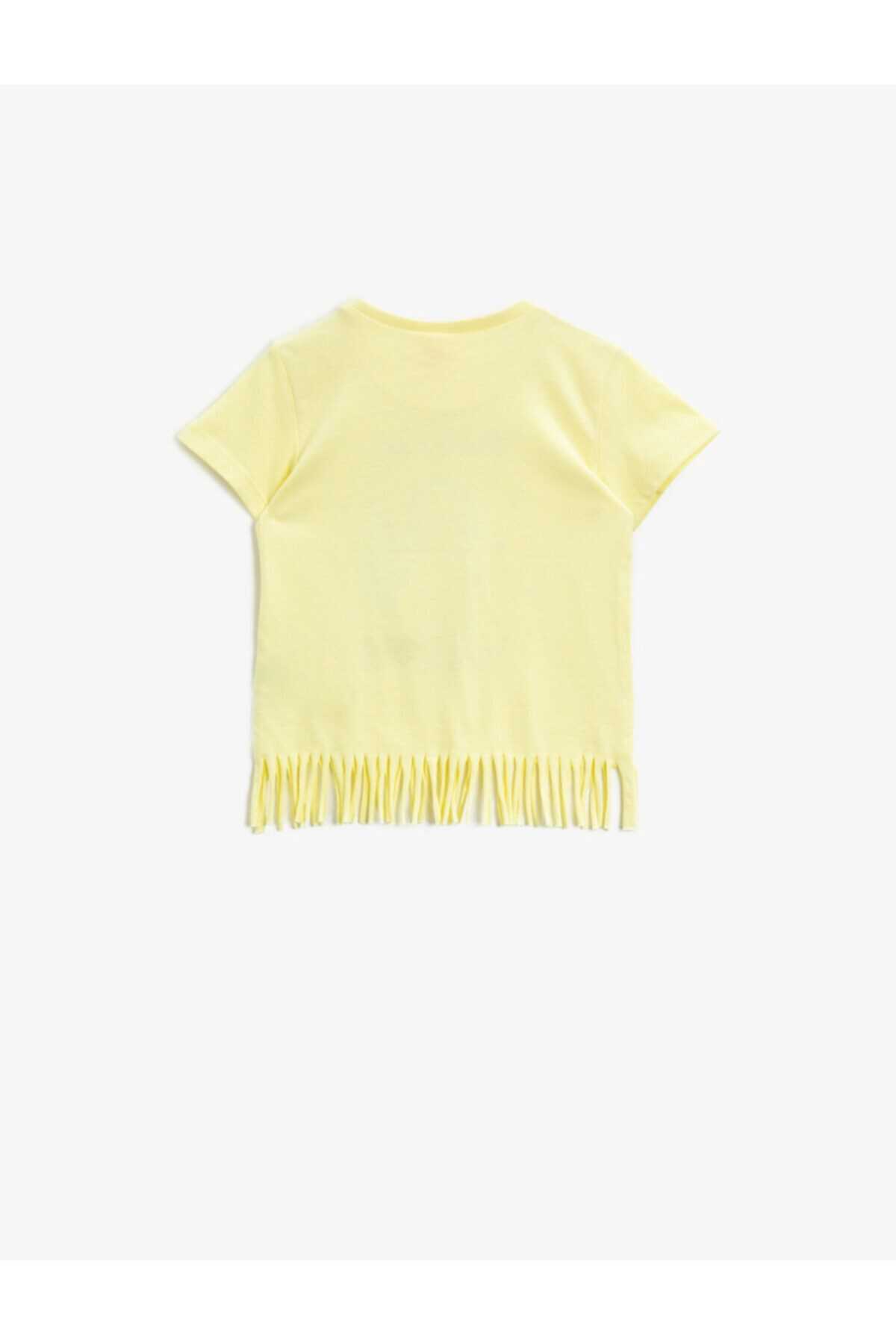 تیشرت خاص نوزاد دخترانه برند کوتون رنگ زرد ty93663407