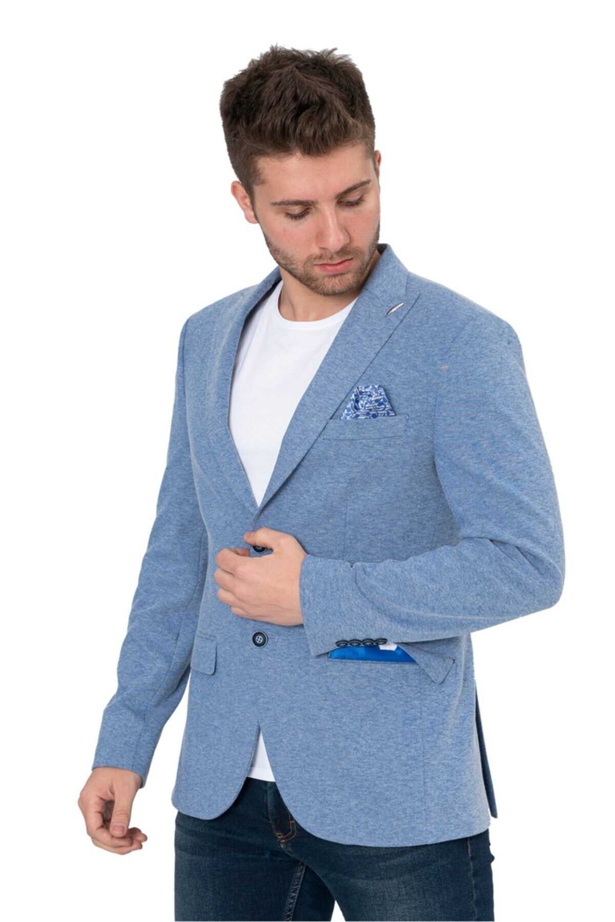 کت تک مردانه خاص برند White Stone رنگ آبی کد ty94340727