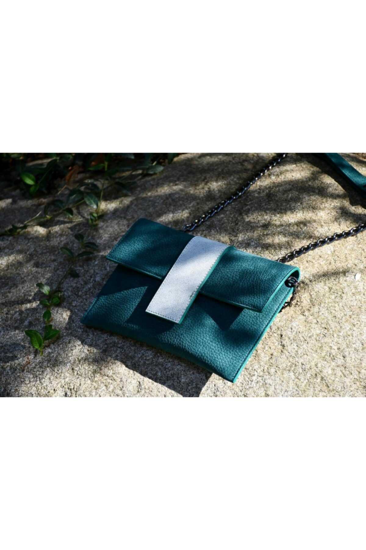 مدل کیف کمری چرم طبیعی زنانه برند Bonvien رنگ سبز کد ty55374349