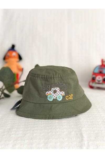 کلاه نوزاد پسر مارک دار مارک meri meli design رنگ سبز کد ty327332477