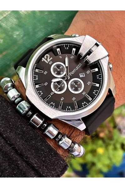 خرید پستی ساعت مردانه جدید برند Ferrucci رنگ مشکی کد ty220963067