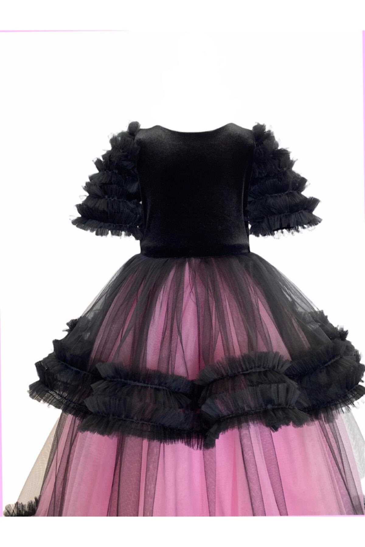فروش لباس مجلسی دخترانه 2021 شیک zühre balaban رنگ مشکی کد ty153273525