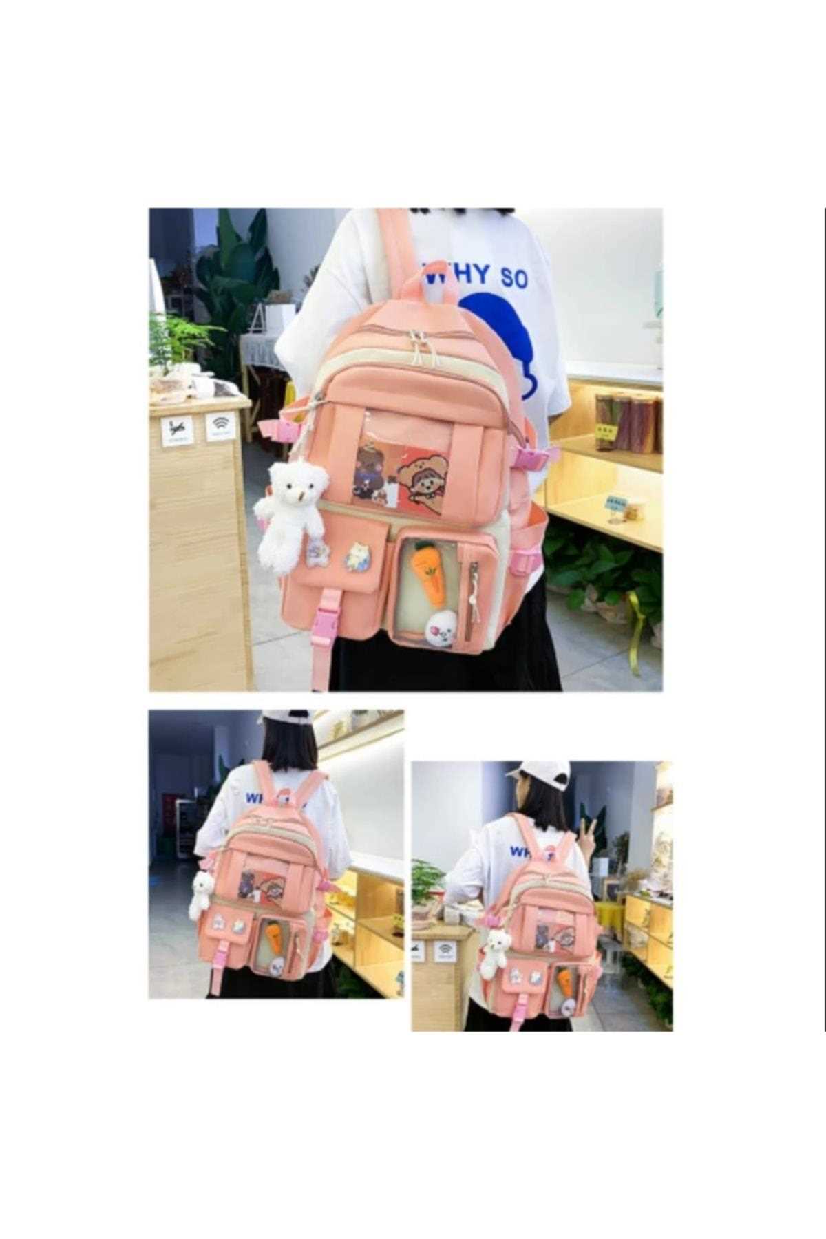 کیف مدرسه بچه گانه دخترانه ارزان برند yukka رنگ صورتی TY247735059